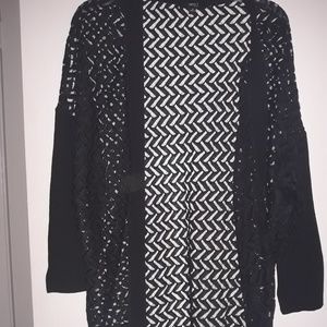Lace sheer cardigan